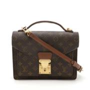 Pre-owned Fabric louis-vuitton-bags Louis Vuitton Vintage , Brown , Da...