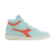 Koraal Hoge Top Suede Sneakers Diadora , Blue , Dames