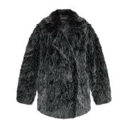 Faux fur coat Michael Kors , Gray , Dames