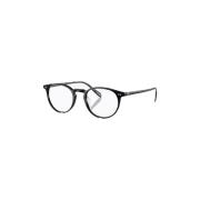 Riley-R Zwarte Acetaat Bril Oliver Peoples , Black , Unisex