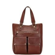 Pre-owned Leather shoulder-bags Bvlgari Vintage , Brown , Dames