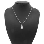 Pre-owned White Gold necklaces Hermès Vintage , Gray , Dames