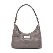 Taupe Grijs Lamsvacht Schoudertas Maison Margiela , Gray , Dames