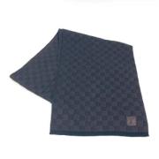 Pre-owned Wool scarves Louis Vuitton Vintage , Blue , Dames