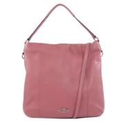 Pre-owned Leather handbags Coach Pre-owned , Pink , Dames