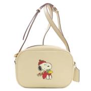 Pre-owned Leather shoulder-bags Coach Pre-owned , Beige , Dames