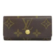 Pre-owned Leather key-holders Louis Vuitton Vintage , Brown , Dames