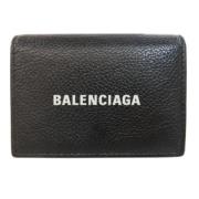 Pre-owned Leather wallets Balenciaga Vintage , Black , Dames