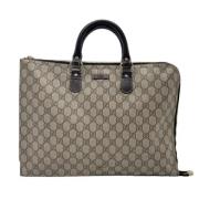 Pre-owned Canvas handbags Gucci Vintage , Brown , Dames