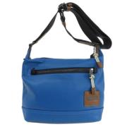 Pre-owned Leather shoulder-bags Coach Pre-owned , Blue , Dames