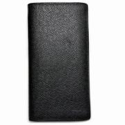 Pre-owned Leather wallets Louis Vuitton Vintage , Black , Heren