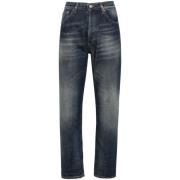 Blauwe Gewassen Denim Boyfriend Jeans Dondup , Blue , Dames