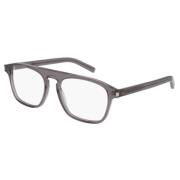 Stijlvolle Zwarte Leren Schoudertas Saint Laurent , Gray , Unisex