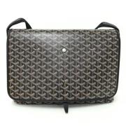 Pre-owned Leather shoulder-bags Goyard Vintage , Black , Dames