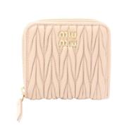 Pre-owned Leather wallets Miu Miu Pre-owned , Pink , Dames