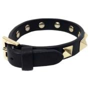 Pre-owned Leather bracelets Valentino Vintage , Black , Dames