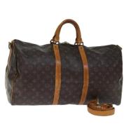 Pre-owned Canvas handbags Louis Vuitton Vintage , Brown , Dames