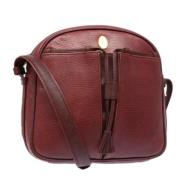 Pre-owned Leather shoulder-bags Cartier Vintage , Red , Dames