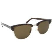 Pre-owned Fabric sunglasses Yves Saint Laurent Vintage , Brown , Dames