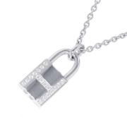 Pre-owned White Gold necklaces Hermès Vintage , Gray , Dames