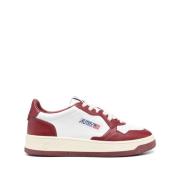 Rode Sneakers met Paneeldesign Autry , Red , Heren