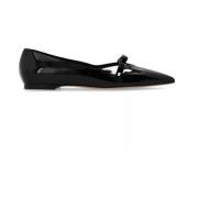 Zwarte lakballerina's Casadei , Black , Dames