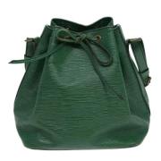 Pre-owned Leather louis-vuitton-bags Louis Vuitton Vintage , Green , D...