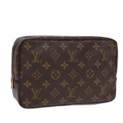 Pre-owned Canvas clutches Louis Vuitton Vintage , Brown , Dames