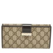 Pre-owned Coated canvas wallets Gucci Vintage , Brown , Dames