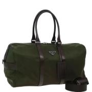 Pre-owned Nylon travel-bags Prada Vintage , Green , Dames