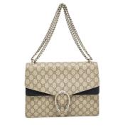 Pre-owned Leather gucci-bags Gucci Vintage , Beige , Dames