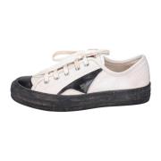 Vintage Leren Dames Sneakers Moma , White , Dames