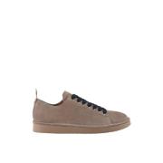 Beige Suède Veterschoenen Sneakers Aw24 Panchic , Brown , Heren