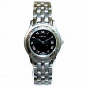 Pre-owned Metal watches Gucci Vintage , Black , Dames