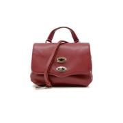 Rode Leren Handtas Opera Stijl Zanellato , Red , Dames