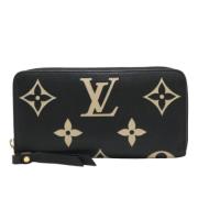 Pre-owned Leather wallets Louis Vuitton Vintage , Black , Dames