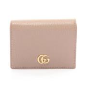 Pre-owned Leather wallets Gucci Vintage , Pink , Dames