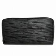 Pre-owned Leather wallets Louis Vuitton Vintage , Black , Dames