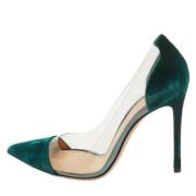 Pre-owned Velvet heels Gianvito Rossi Pre-owned , Green , Dames