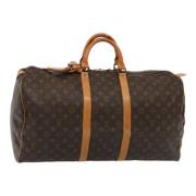 Pre-owned Canvas handbags Louis Vuitton Vintage , Brown , Dames