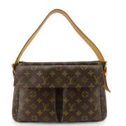 Pre-owned Fabric louis-vuitton-bags Louis Vuitton Vintage , Brown , Da...