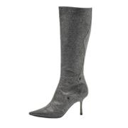 Pre-owned Fabric boots Jimmy Choo Pre-owned , Gray , Dames