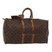 Pre-owned Canvas handbags Louis Vuitton Vintage , Brown , Dames