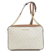 Pre-owned Canvas shoulder-bags Michael Kors Pre-owned , Beige , Dames