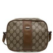 Pre-owned Canvas gucci-bags Gucci Vintage , Beige , Dames