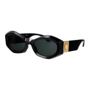 Stijlvolle zonnebril met model 0Ve4466U Versace , Black , Dames