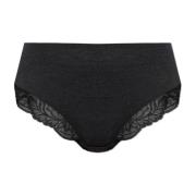 Slip met kanten afwerking Hanro , Black , Dames