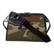 Multicolor camouflage patchwork schoudertas Dolce & Gabbana , Multicol...