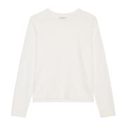 Luxe Longsleeve regular Marc O'Polo , White , Dames