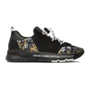 Logo Space Couture Sneakers Zwart Versace Jeans Couture , Black , Dame...